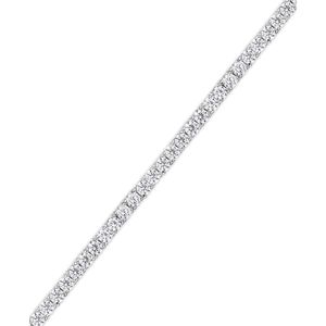 Bracciale Tennis da Donna Dolce Giavonna in Argento Sterling .925, Catena Fine da 4 mm con Zirconi Cubici - Product Image 2