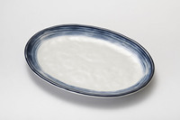 Assiette ovale en mélamine de 9 pouces, plateau de service pour dim sum, barbecue, hot pot, steak, vaisselle de restaurant robuste, vente en gros
