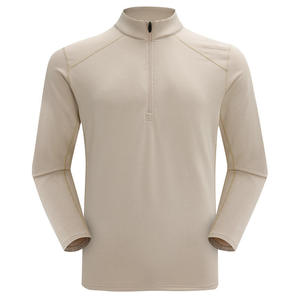 Sudadera Deportiva de Compresión para Hombre, Transpirable, Corte Ajustado, Diseño con Cierre de 1/4, Estampado para Correr, 2026 - Product Image 1