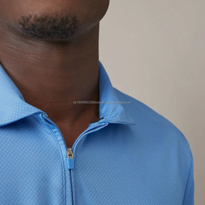 Polo T-shirt en polyester à manches courtes de haute qualité, anti-froissement, pour le golf et le quotidien urbain - Product Image 2