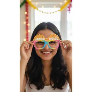 Gafas de Papel Ecológicas Coloridas y Ajustables para Holi, Accesorios para Fotos, Decoración, Celebraciones Divertidas, Venta al Por Mayor OEM - Product Image 1