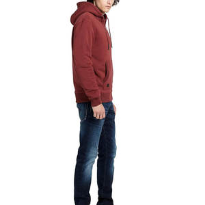 Sweat à capuche zippé prix usine en molleton bouclette avec logo brodé personnalisé pour les marques de streetwear américaines - Product Image 1
