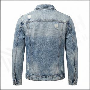 Chaqueta vaquera Lisa informal de invierno para hombre, Chaquetas vaqueras personalizadas de alta calidad recién llegadas al por mayor - Product Image 3