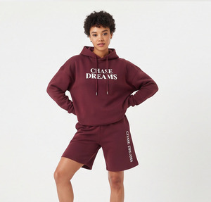 <b>Women</b>’s Loose FIt Sweat <b>Short</b> Set Cotton Fleece Printed Oversize Jogger Set Casual Sportswear <b>Gym</b> Workout Two Piece Sweat <b>Short</b> - Product Image 6