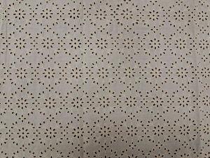Tela Hakoba de Algodón Blanco Premium Directo de Fábrica por Metro - Material con Bordado Floral Calado Estilo Chikankari - Product Image 3