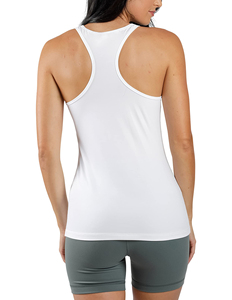 High Quality Sustainable <b>Women's</b> Knitted Cotton <b>Tank</b> <b>Top</b> Regular Sleeveless Breathable Eco-Friendly <b>Black</b> Gray Whiteblank - Product Image 4