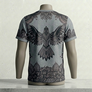 เสื้อยืดลำลองมีสไตล์ คอกลม ใส่สบาย เนื้อผ้านุ่ม ระบายอากาศได้ดี ใช้ได้ทุกวัน เสื้อผ้าทันสมัยสำหรับทุกเพศ - Product Image 4