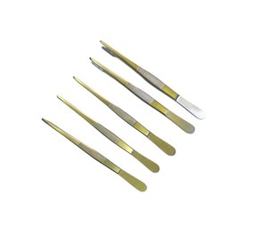 Altomme Instruments, 2 Juegos de Pinzas de Cocina de Acero Inoxidable Hechas a Mano, 5 Piezas, para Hornear, Decorar y Emplatar Alimentos - Product Image 5