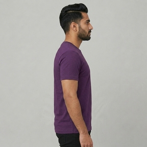 T-shirts Premium Homme Oversize 100% Coton Vierge Léger Respirant Logo Personnalisé Tenue Décontractée Vente en Gros Coupe Sportive - Product Image 4