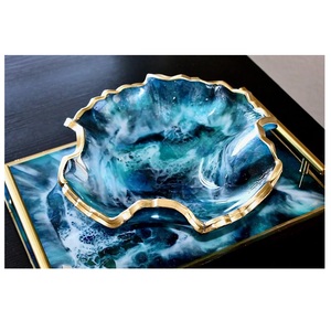 Tazón de Resina en Oferta, Elegante Tazón Decorativo para Servir Comida, Aperitivos, Ensaladas, Frutas y Uso en la Cocina del Hogar, Disponible para la Venta - Product Image 1