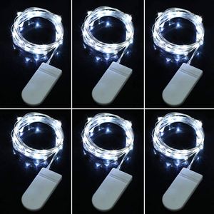 Confezione da 6 Luci a Stringa LED da 2 m (6,56ft) con 20 LED, Decorazione Stellata a Batteria, in Rame, per Feste, Costumi, Matrimoni, Festival - Product Image 5