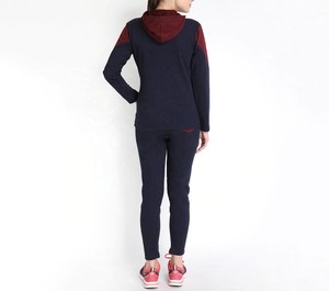 Women Color Block Sports Tracksuit Custom <b>Zip</b> <b>Up</b> <b>Jacket</b> High Waist Leggings Activewear Gym Fitness Running Set Private Label - Product Image 2