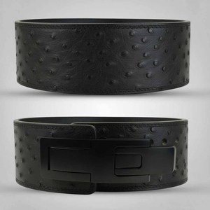 Ceinture de musculation en cuir réglable noire, épaisseur 10-13 mm, protection avancée, soutien lombaire, musculation - Product Image 4