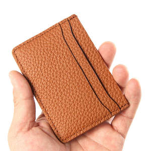 Cartera de Cuero Genuino con Logotipo Personalizado en Relieve, Diseño Personalizado al por Mayor - Product Image 2