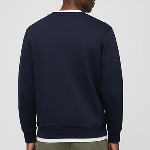 Sweat-shirt molletonné surdimensionné pour homme, personnalisé, sans capuche, couleur unie, avec fermeture éclair 1/4 et logo personnalisé, vente en gros - Product Image 2