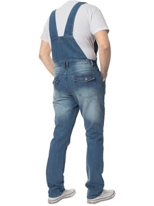 Peto vaquero personalizado, ropa vaquera de alta calidad, ropa de calle, ropa de trabajo profesional, mono azul, ropa de hombre - Product Image 4