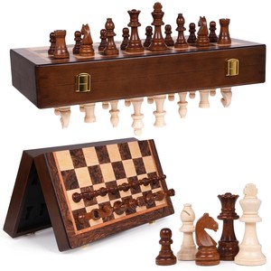 Customizable Walnut <b>Wood</b> <b>Chess</b> <b>Set</b> - Wholesale B2B Pricing - Product Image 4