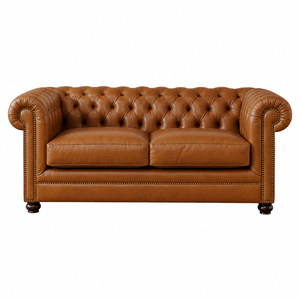 Vietnam Factory Leather Upholstered Eco-Friendly 2 Seater <b>Sofa</b> with Foam Cushions Modern Compact for Living Room Villa Interior - Product Image 2