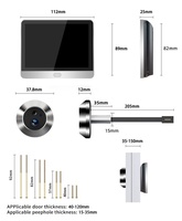 Interphone audio sans fil Enxun 2.4G WiFi avec caméra 3MP, alimenté par batterie, microphone intégré, application ICam365, enregistrement de 60 secondes