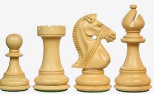 Ensemble d'échecs Premium Noble Stallion 4.8 King en ébène et buis naturel, édition de luxe à prix avantageux - Product Image 4