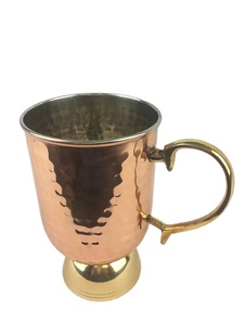 Venta caliente Moscow Mule Spouted Mug con mango de cobre y latón Embalaje personalizado Nuevo diseño Precio de fábrica para regalos de café - Product Image 2