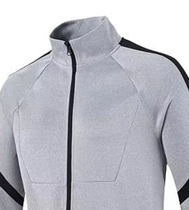 Chaqueta deportiva personalizada con cremallera para hombre, de secado rápido, para gimnasio, correr, entrenamiento, ligera, para fitness y deportes. - Product Image 2
