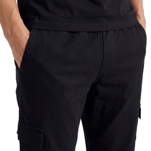 Nouvelle Collection 2026 – Ensemble Survêtement Décontracté Homme 100% Polyester Automne – Noir Coupe Slim Respirant Écologique – T-shirt & Pantalon – En Promotion - Product Image 2