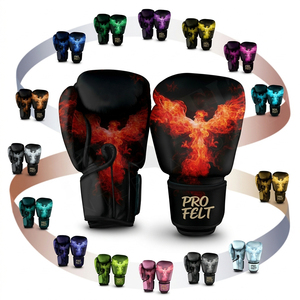 Gants de boxe professionnels tendance avec design imprimé sur toute la surface pour l'entraînement, le sparring, le kickboxing, le Muay Thai, le MMA, la remise en forme, gants personnalisés - Product Image 1