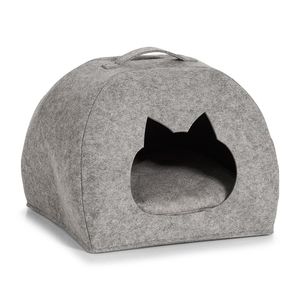 Gran oferta rectángulo barato otras camas accesorios perro sofá mullido cama para dormir para mascotas lujo fieltro gato casa cueva - Product Image 1