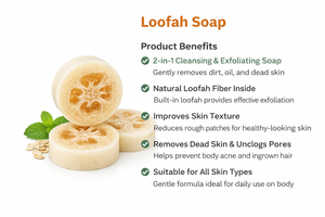 Jabón Ecológico Biodegradable de Esponja de Lufa Natural, Jabón Vegano Orgánico a Base de Hierbas para Spa, Hotel, Baño, Marca Privada, Jabón Artesanal en Barra - Product Image 4