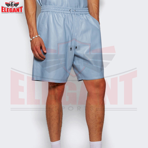 2026 New Arrival With Zipper Comfortable Street Wear <b>Men</b> New Trendy Durable Classic <b>Leather</b> <b>Shorts</b> For Wholesale Rate - Product Image 4