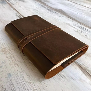 ผู้ผลิตซองหนังแท้ทำมือสุดหรูสำหรับปกสมุดบันทึก ขายส่ง ซองใส่สมุดบันทึกแบบเติมได้ รุ่น LBC-0010 - Product Image 1