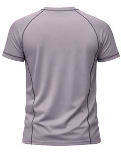 Camiseta Deportiva de Compresión Gris para Hombre, Personalizada, de Secado Rápido, Poliéster y Elastano, para Gimnasio, Fitness, Running, Entrenamiento, Manga Corta - Product Image 2