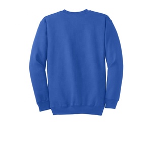 Sweats à capuche et sweat-shirt à col rond pour hommes de grande taille avec logo personnalisé vierge du fabricant OEM Sports Plain 100% Cotton Pullover Sweatshirts - Product Image 5