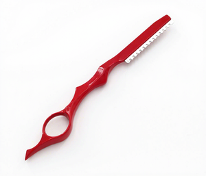 Tijeras de Entresacar IKZARSA Azules con Hoja de Acero al Carbono, 29 Dientes, Diseño de Mango Largo para Diestros, para Barberos y Uso en Salones - Product Image 4