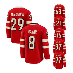 Maillot de hockey sur glace - Unisexe adulte 100% polyester écologique et respirant, impression numérique antibactérienne, maillot de match à domicile en stock - Product Image 3