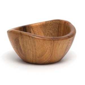ชามไม้ทำมือ ดีไซน์มินิมอล สำหรับเสิร์ฟอาหาร สไตล์วาบิซาบิ ตกแต่งบ้าน - Product Image 2