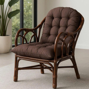 New Arrival High-quality natural <b>rattan</b> dining <b>chair</b>, modern living room furniture, wicker leisure <b>chair</b>, Made in Vietnam - Product Image 1