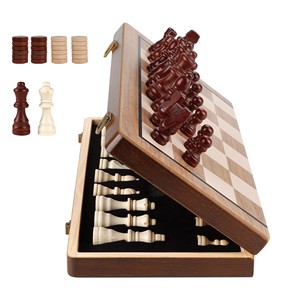 Customizable Walnut <b>Wood</b> <b>Chess</b> <b>Set</b> - Wholesale B2B Pricing - Product Image 6