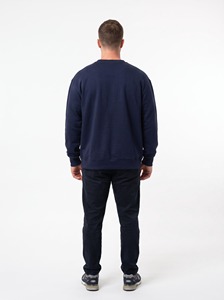 Sudadera de Cuello Redondo para Hombre, Color Azul Marino, Estampado de Tigre, Corte Regular, Tejido de Algodón, Estilo Casual Otoñal, Logotipo Frontal con Diseño Animal - Product Image 5