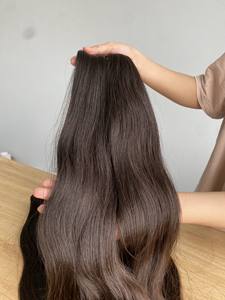 Extensiones de Cabello Remy de Color Negro Natural, Cabello Humano Virgen con Cutícula Intacta, Liso y Ondulado, Cabello Crudo de Vietnam, de 8 a 32 Pulgadas, Proveedor de Cabello - Product Image 2