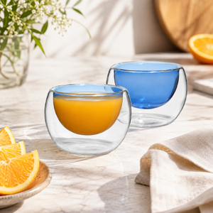 Handmade Borosilicate 280ml Double Wall <b>Glass</b> Cup Lead-Free <b>Insulated</b> <b>Coffee</b> Tea Latte Espresso <b>Mug</b> Reusable Bulk - Product Image 5