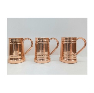 exclusive copper moscow mule <b>mugs</b> <b>set</b> designed for chilled cocktails long lasting shine perfect for home bar setup - Product Image 5