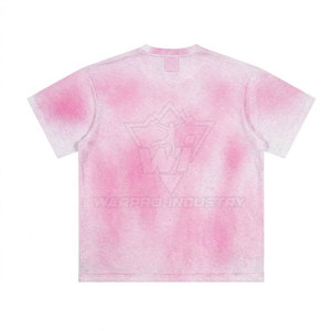 Camisetas OEM con efecto desgastado por el sol, corte oversize, tela gruesa, teñidas en prenda, ropa streetwear, camisetas con efecto desgastado por el sol - Product Image 2