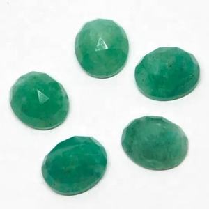 Piedras Sueltas de Amazonita Natural de 10x12 mm, Corte Ovalado, Corte Rosa, Calidad de Ojo Limpio, Certificadas por el Fabricante, Piedras Surtidas - Product Image 1