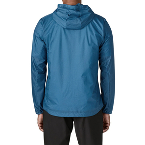 Veste softshell bleue à capuche pour homme avec fermeture éclair et poches, coupe classique, pour toutes les saisons, vêtements d'extérieur - Product Image 3