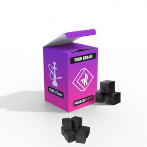 ถ่านชิชาแบบ OEM สำหรับขายส่ง ยี่ห้อส่วนตัว คุณภาพพรีเมียม ผลิตจากเปลือกมะพร้าวธรรมชาติ 100% ราคาประหยัด - Product Image 1