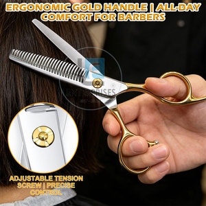 Ciseaux à effiler en acier inoxydable de haute performance pour la coiffure et le style, en vente - Product Image 5