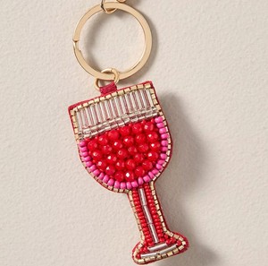 Heart Shaped Seed Beaded Keychain For <b>Bags</b> <b>Keys</b> Custom Embroidery Teach Pattern <b>Bag</b> Pendant <b>Key</b> <b>Rings</b> For Women Gifts Accessory - Product Image 4