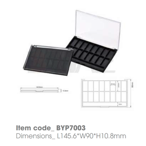 Custom Logo Empty Plastic Compact <b>Palette</b> for Powder Cream Cosmetics <b>Concealer</b> & Eyeshadow - Product Image 1